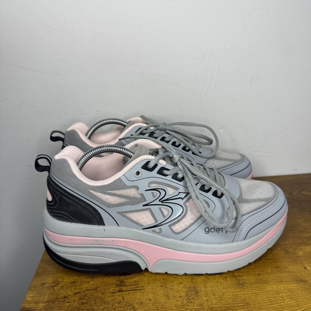 Gravity Defyer Ion Athletic Walking Shoes Women's Size 11 Grey Pink